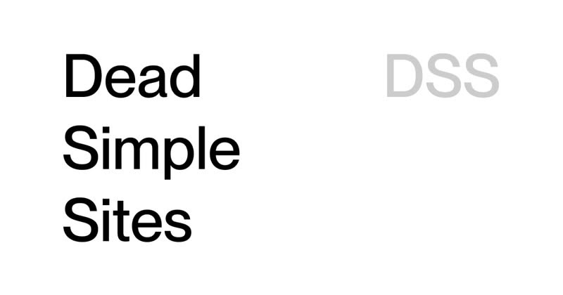 Dead Simple Sites