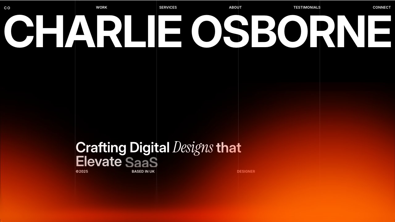 Screenshot of Charlie Osborne | Brand & Web Designer – Framer, UX/UI & Strategy