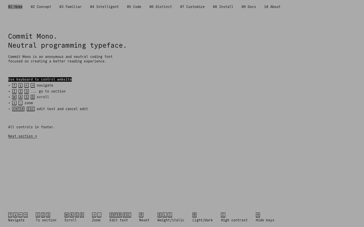 Commit Mono