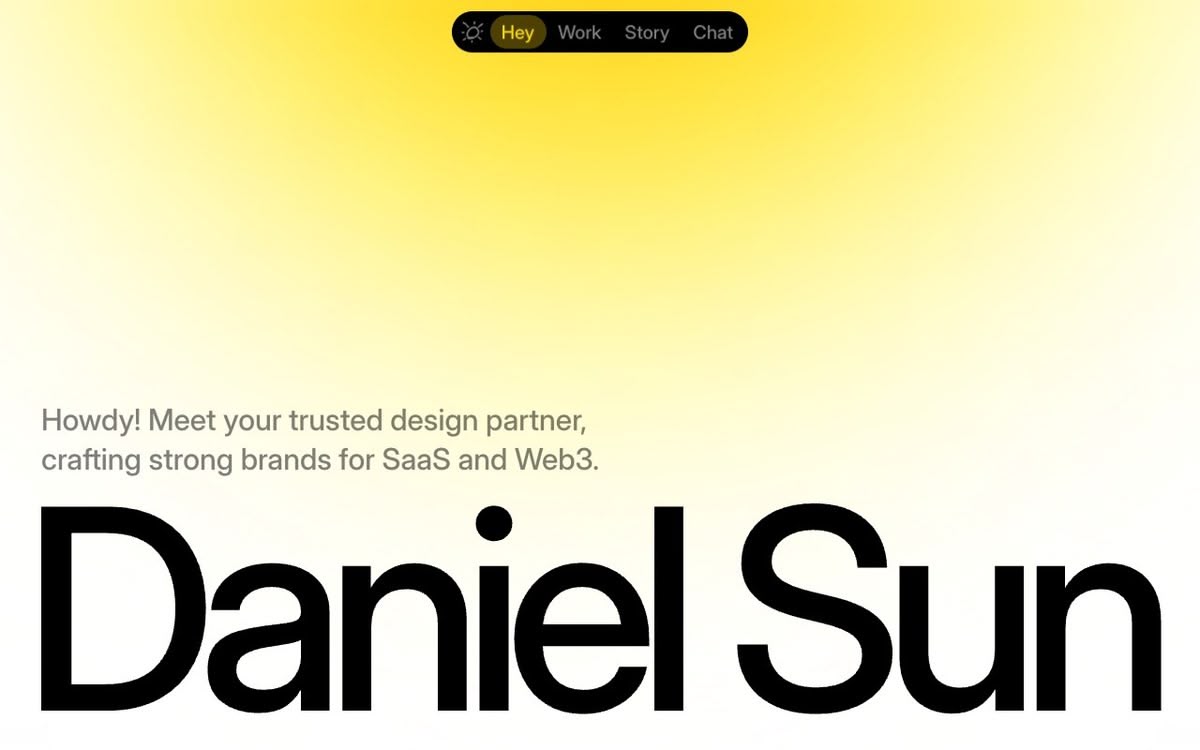 Screenshot of Daniel Sun