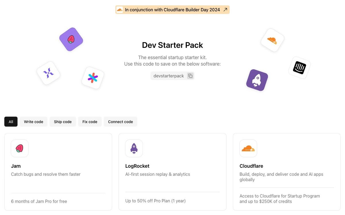 Screenshot of Dev Starter Pack