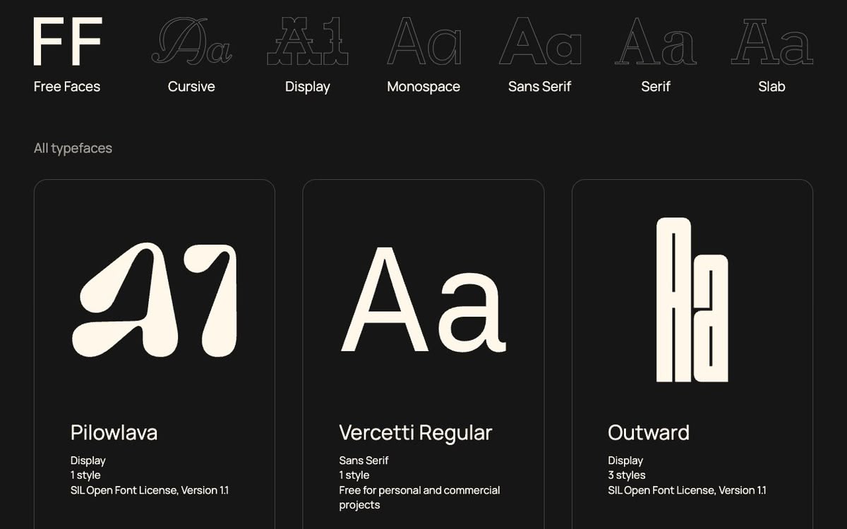 Screenshot of Free Faces