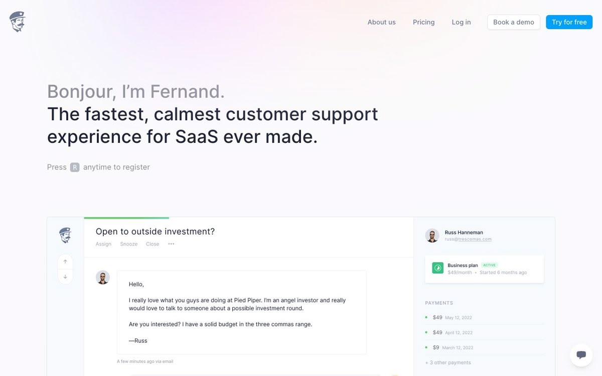 Screenshot of Fernand