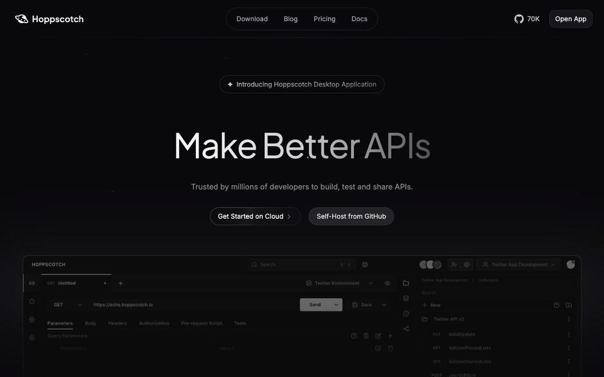 Screenshot of Hoppscotch