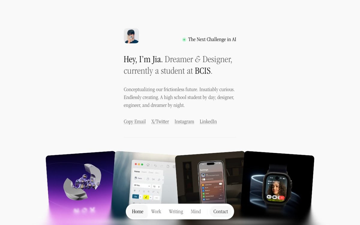 Screenshot of Jia
