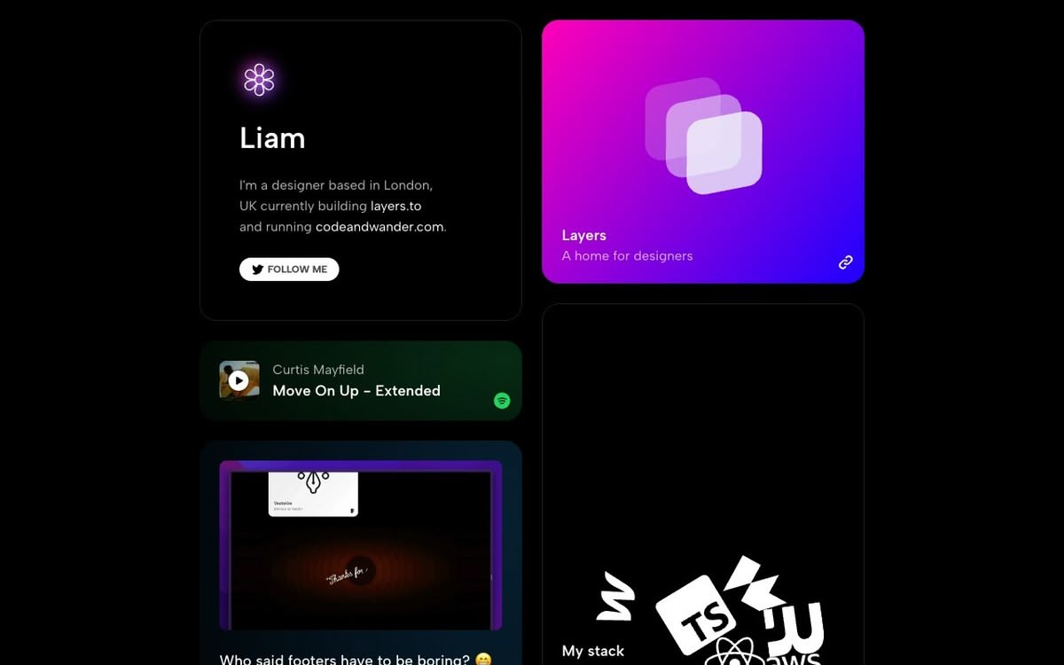 Screenshot of Liam Portfolio