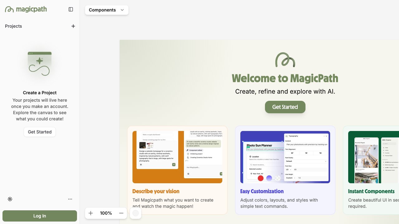 Screenshot of MagicPath