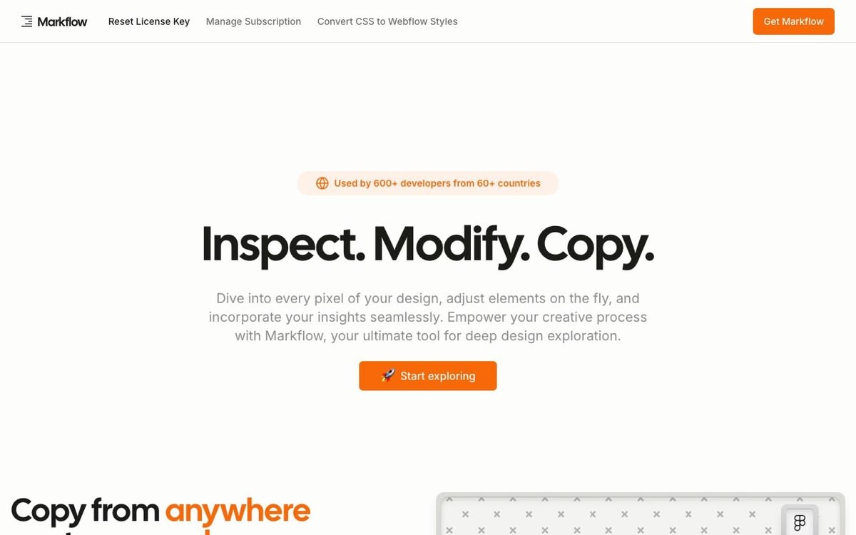 Screenshot of Markflow