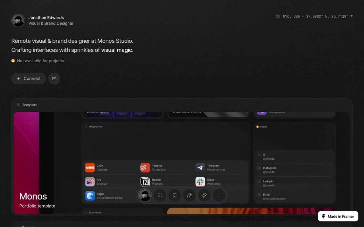Screenshot of Monos