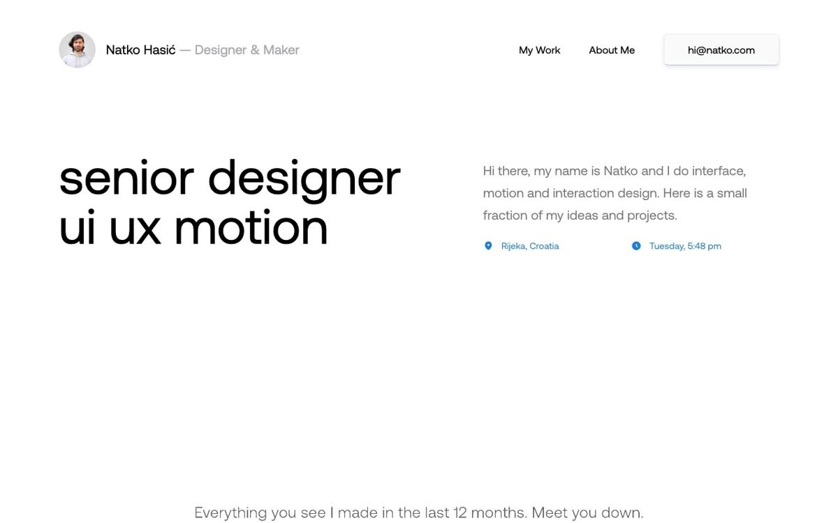 Natko Hasić - Designer & Maker
