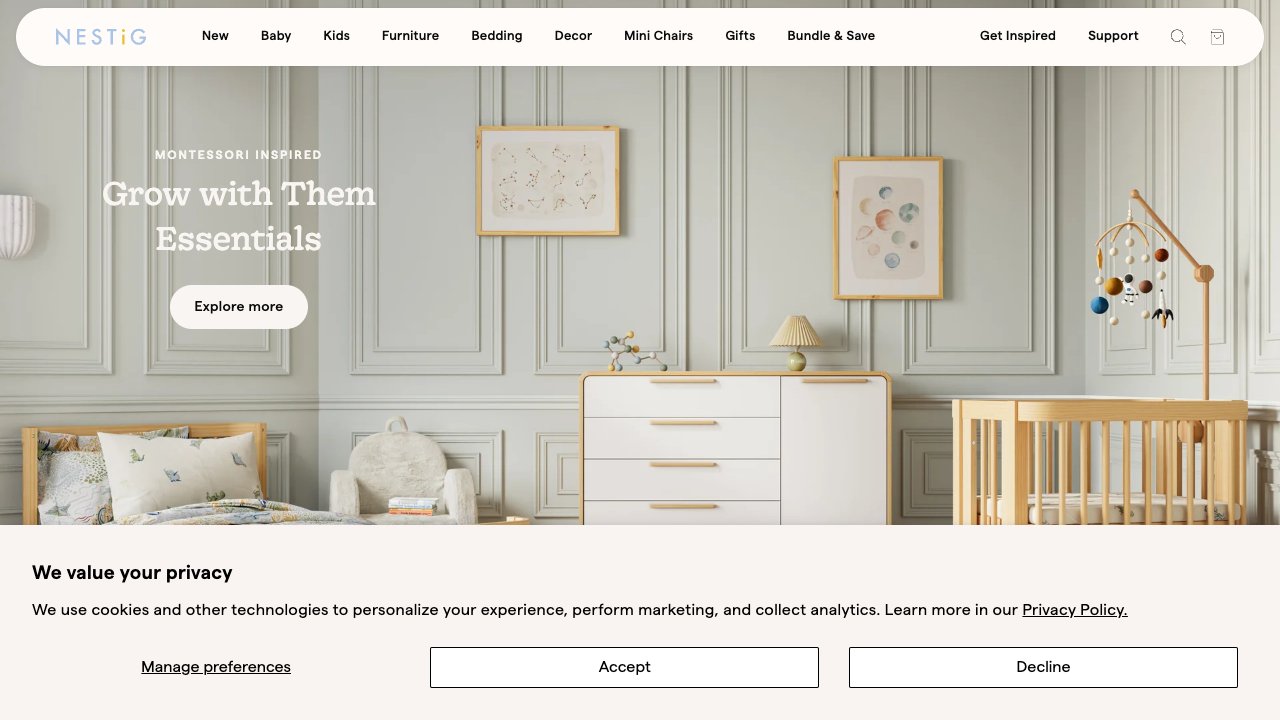 Screenshot of Nestig