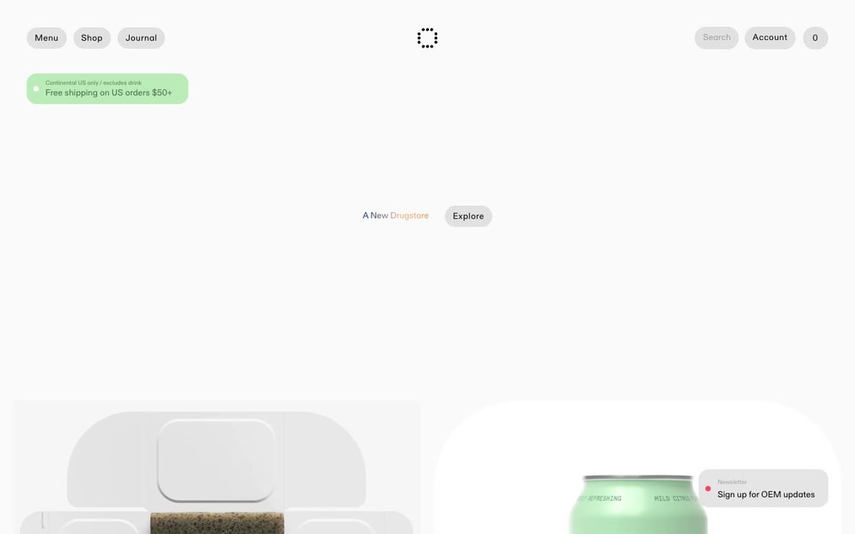 Screenshot of OEM • New Drugstore
