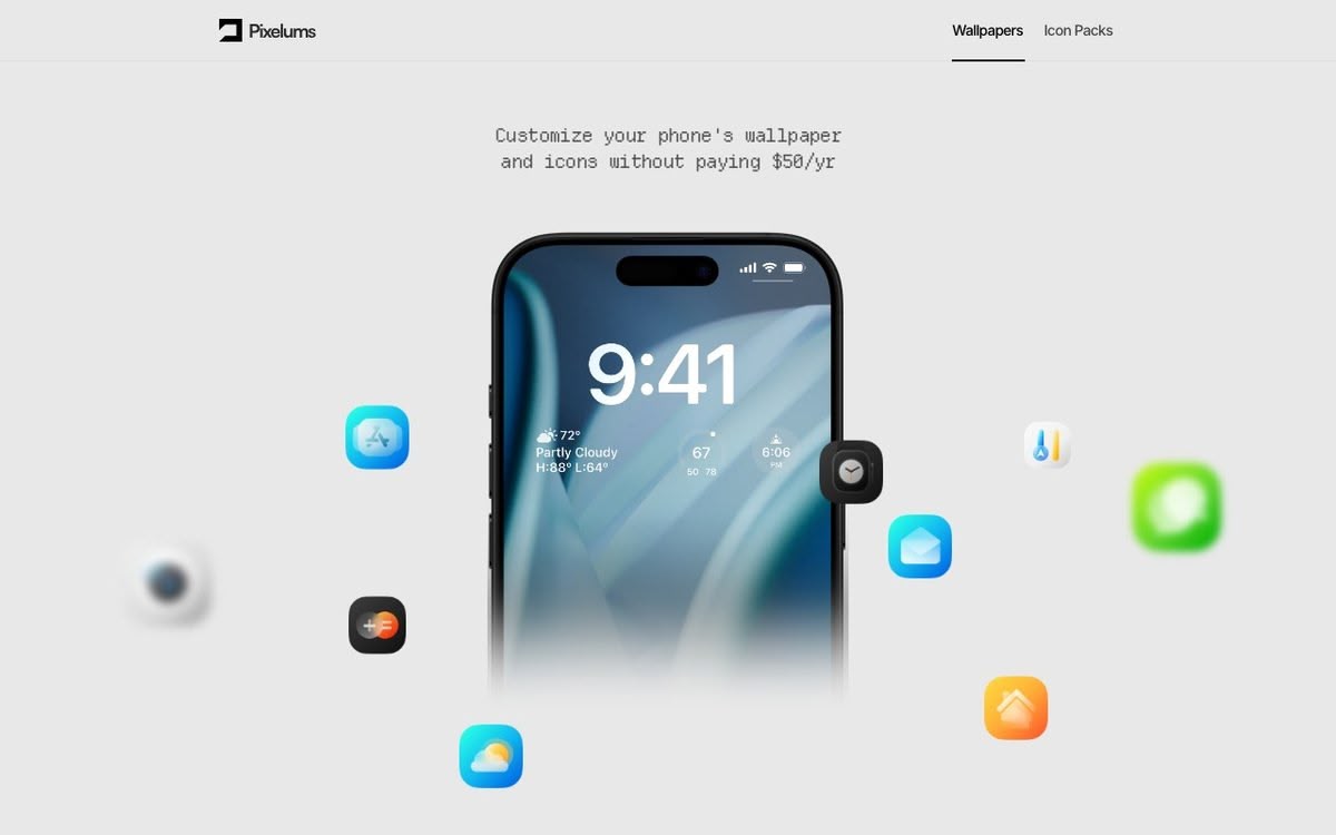 Screenshot of Pixelums - Wallpapers & Icon packs