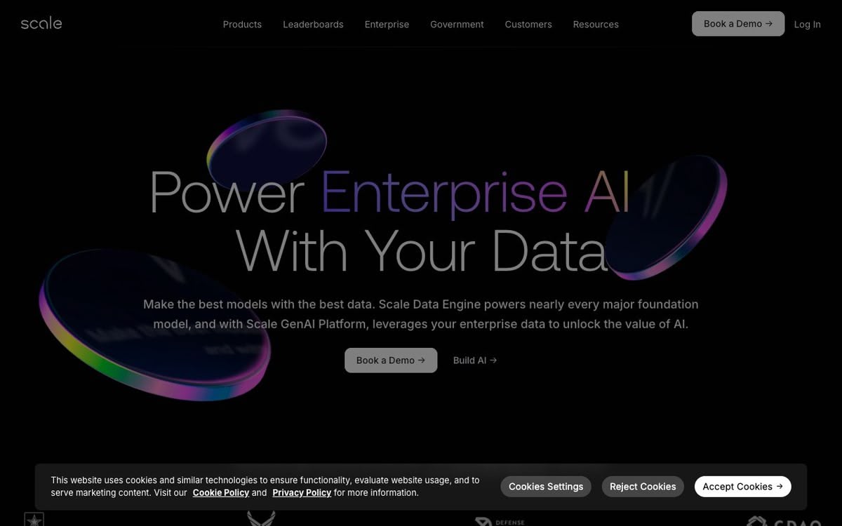 Screenshot of Scale AI