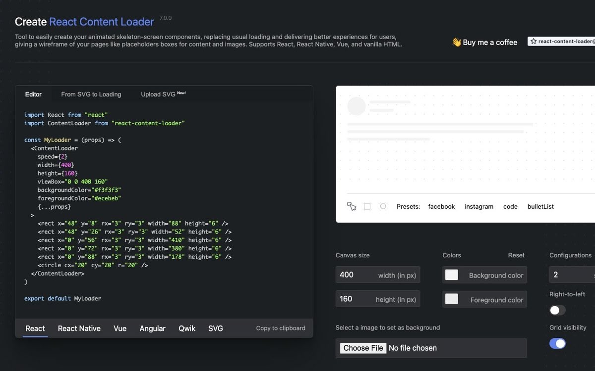 React Skeleton