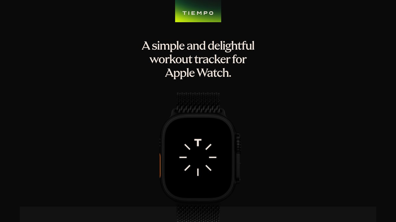 Screenshot of Tiempo