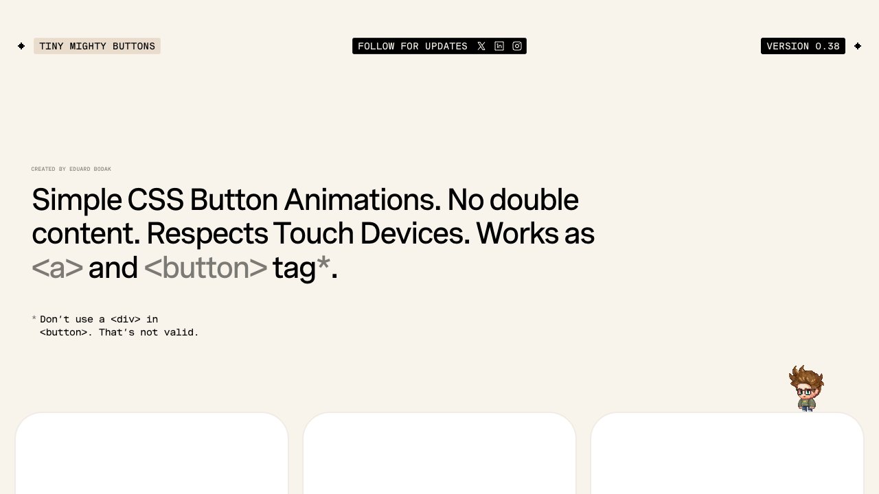 Screenshot of Tiny Mighty Buttons