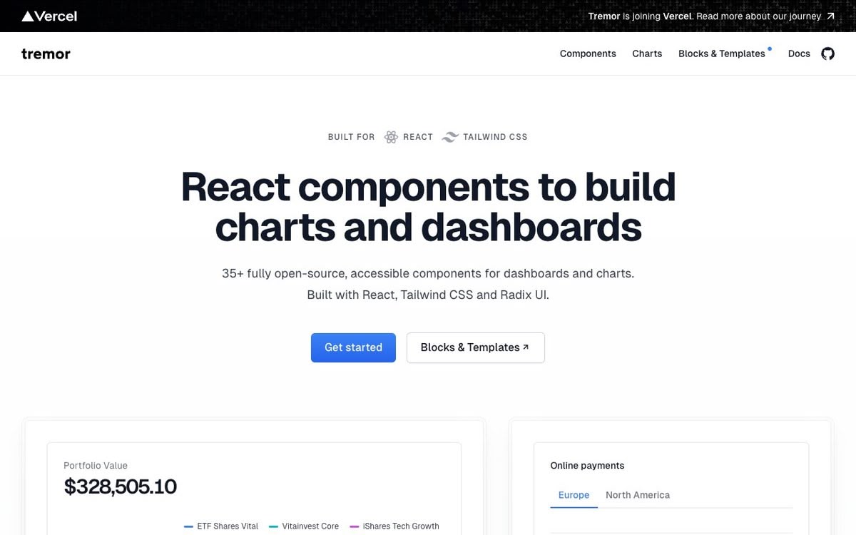 Screenshot of Tremor